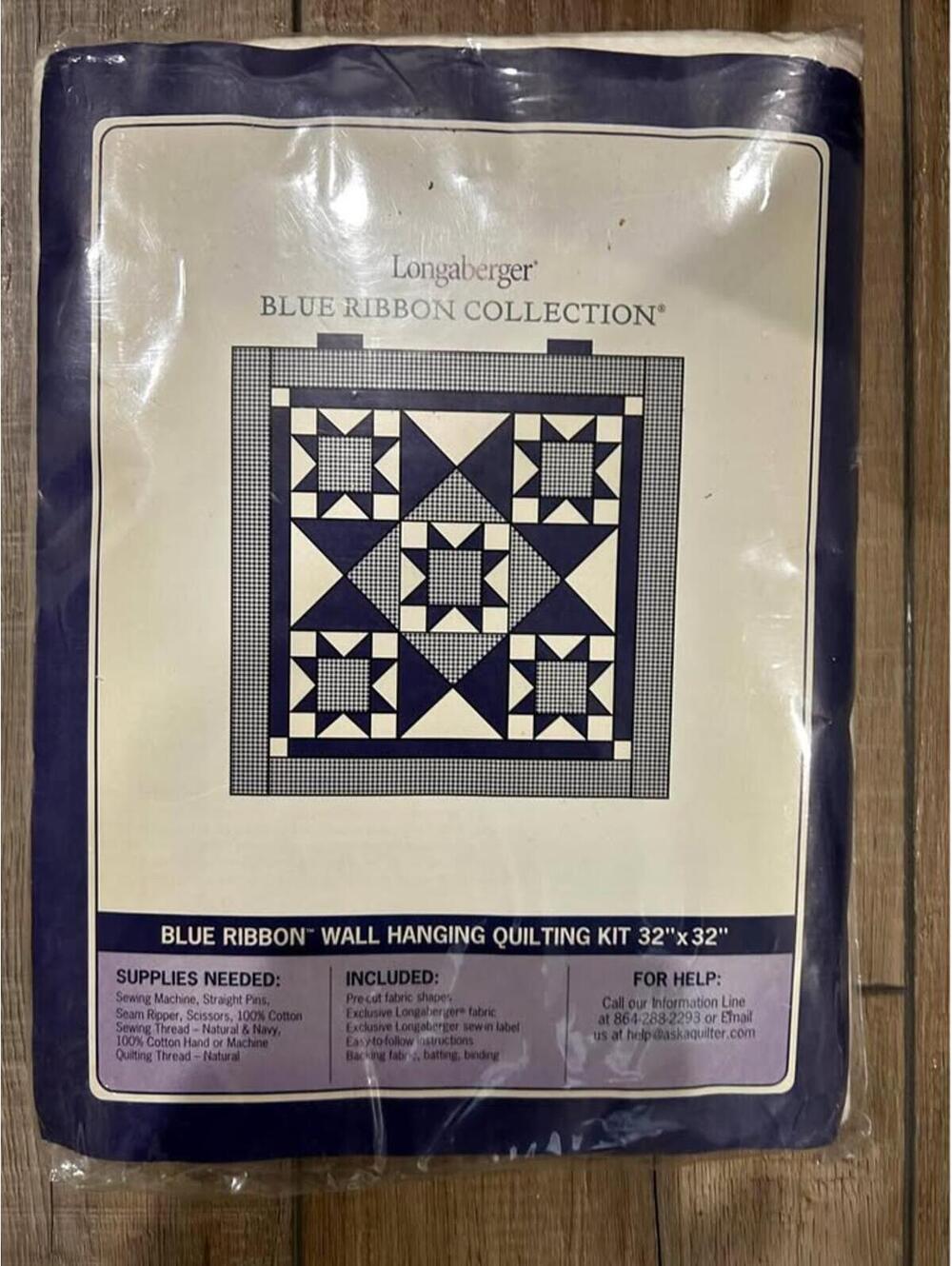 Longaberger Blue Ribbon Quilting Kits NEW